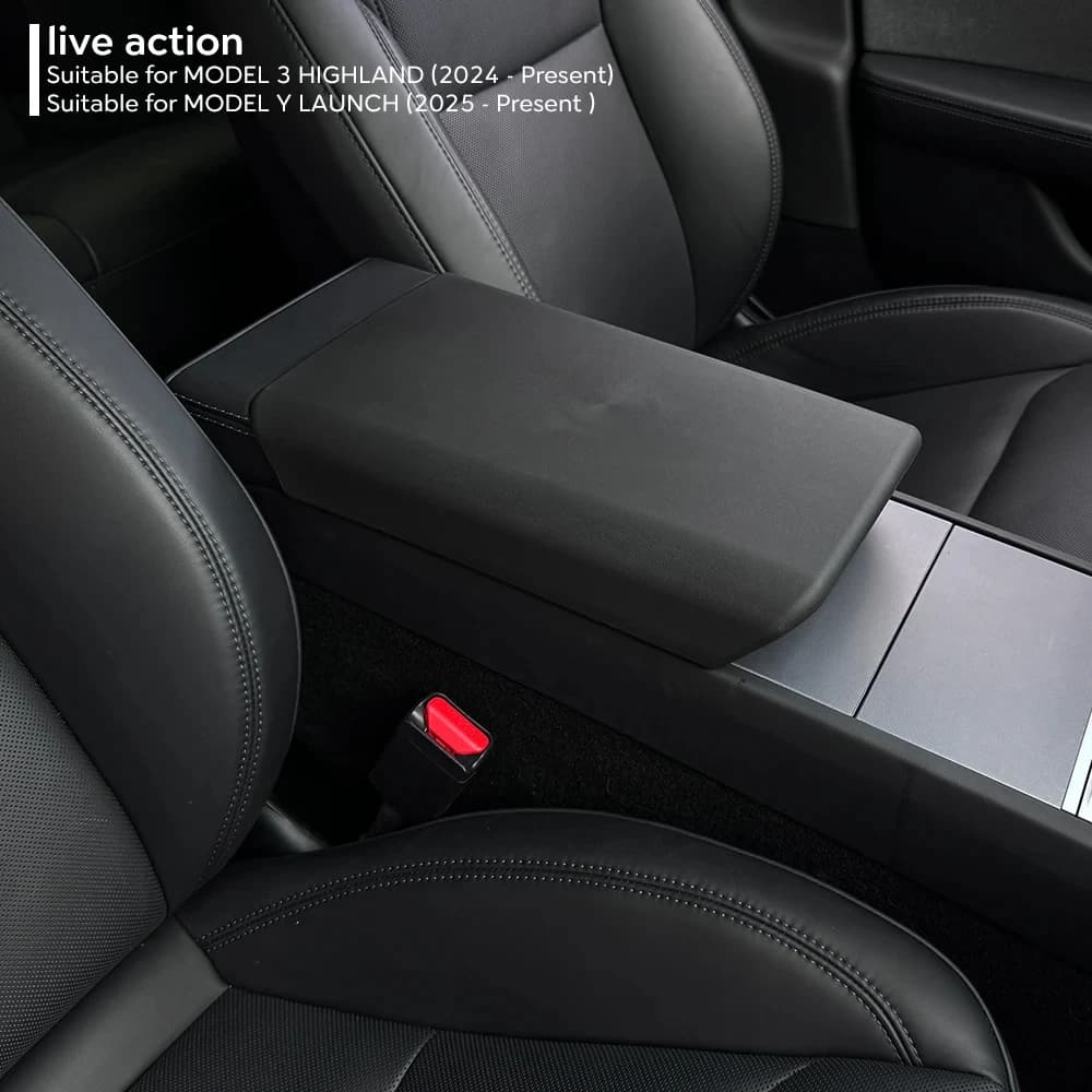 כיסוי משענת יד ל-טסלה מודל 3 היילנד / מודל Y ג׳וניפר - TPE 2024-2025 7