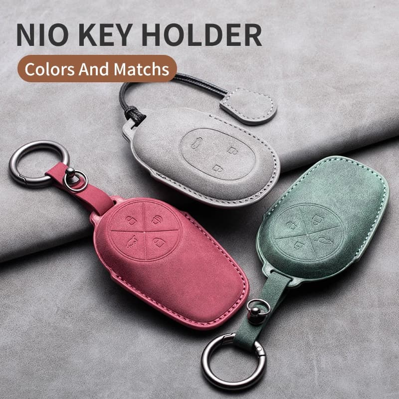 כיסוי שלט ל-NIO ET5 / ET7 - עור, זמש 5