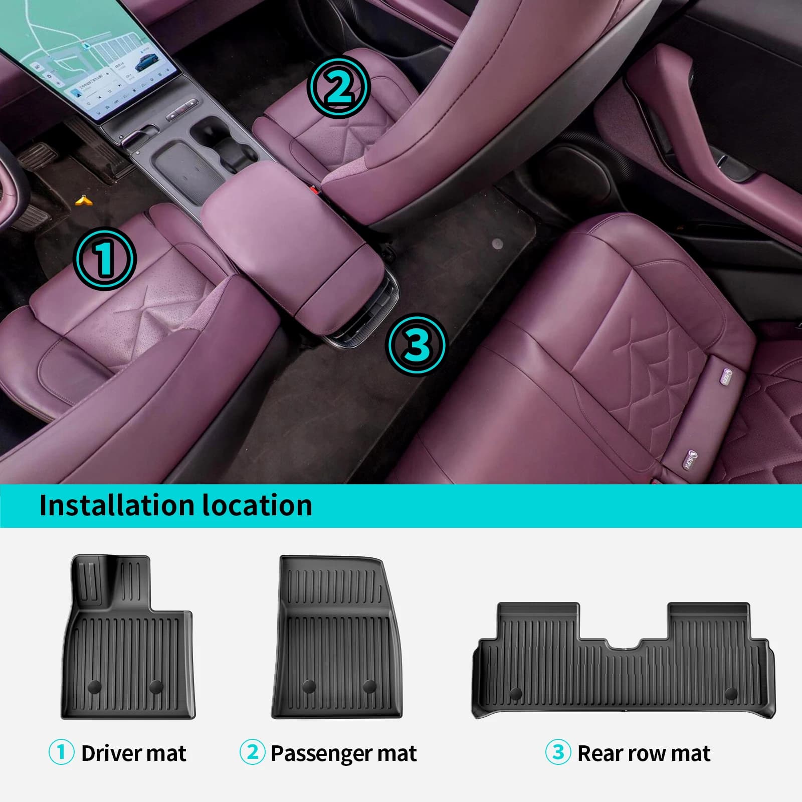 שטיחי רצפה ל-NIO ET5 - TPE 4