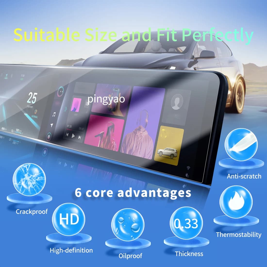 מגן מסך ל-EV6 2