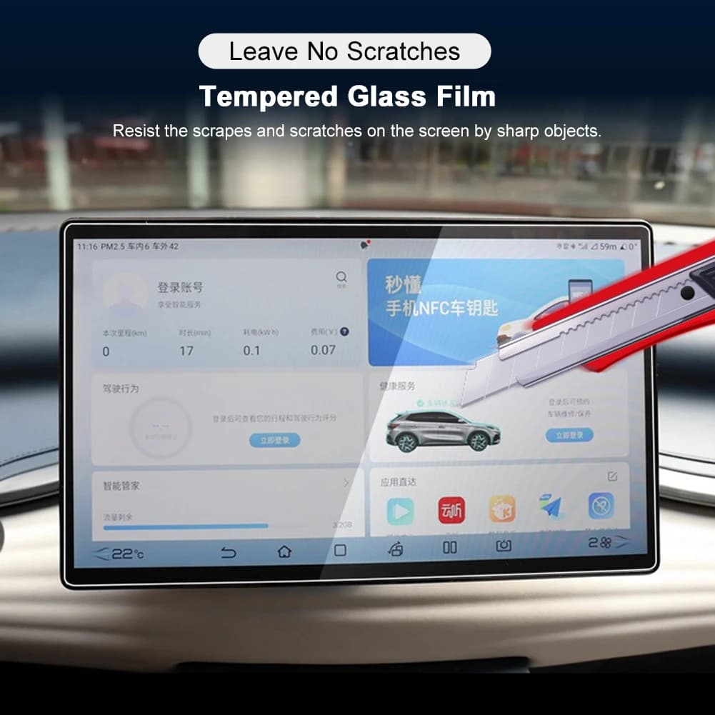 מגן מסך ל-BYD יואן פלוס / דולפין 2023-2024 4